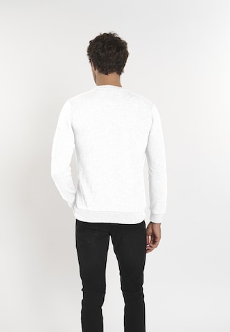 DENIM CULTURE Sweatshirt 'Bret' i hvid
