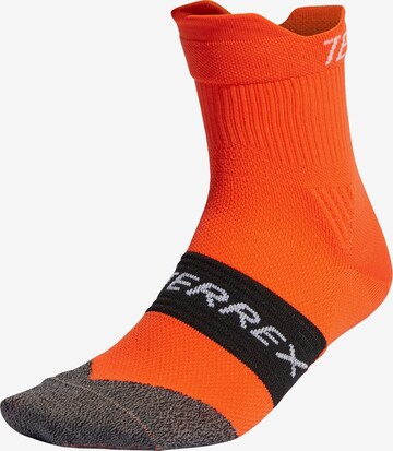 ADIDAS SPORTSWEAR Athletic Socks in Orange: front