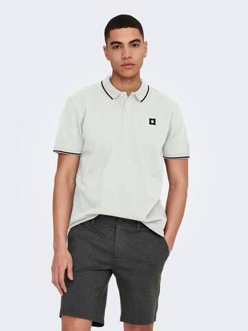 Only & Sons Poloshirt 'Fletcher' in Weiß: predná strana