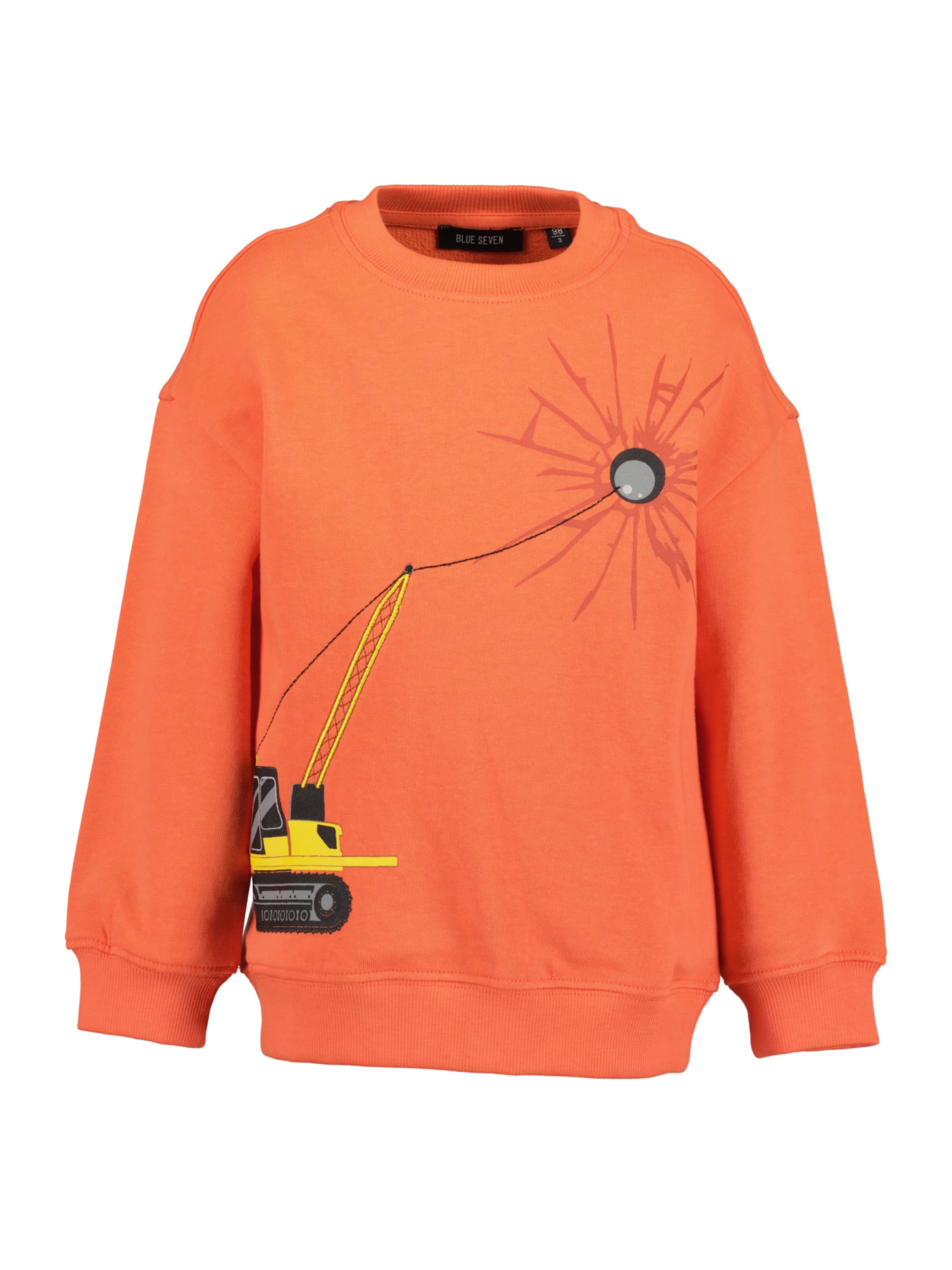 BLUE SEVEN Суичър в оранжево: отпред
