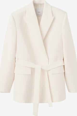 MANGO Blazer 'Iguana' in White: front