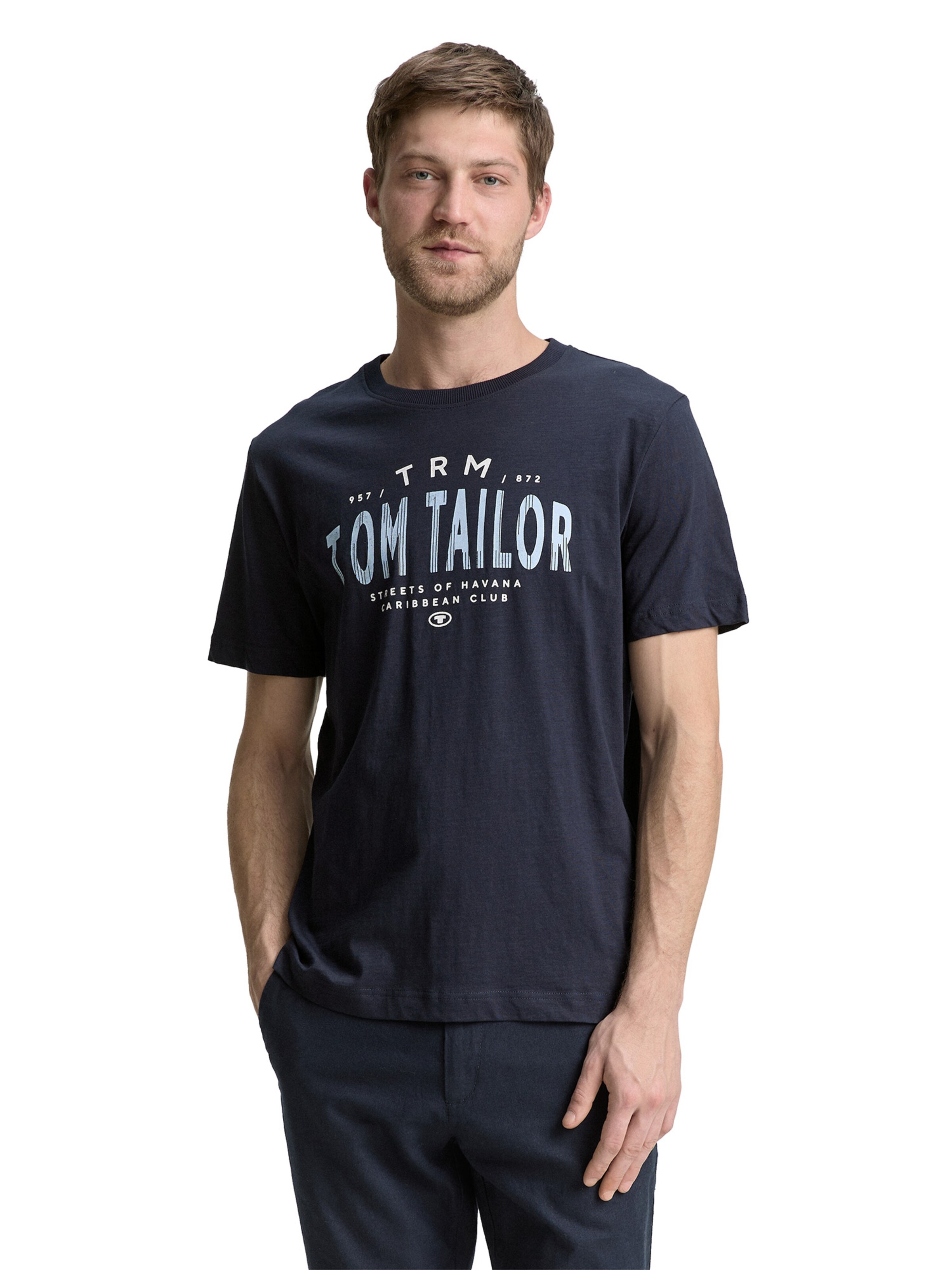 TOM TAILOR Shirt in Blue: front