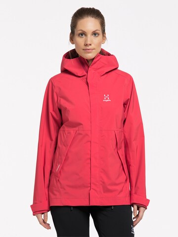 Haglöfs Outdoor Jacket 'Tjärn' in Pink: front