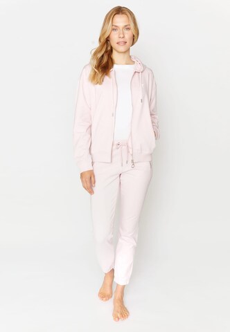 Angels Athletic Zip-Up Hoodie in Pink