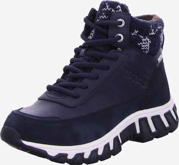 TT. BAGATT High-Top Sneakers in Blue: front