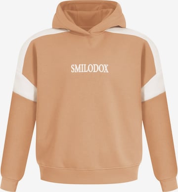 Sweat-shirt 'Malea' Smilodox en beige : devant