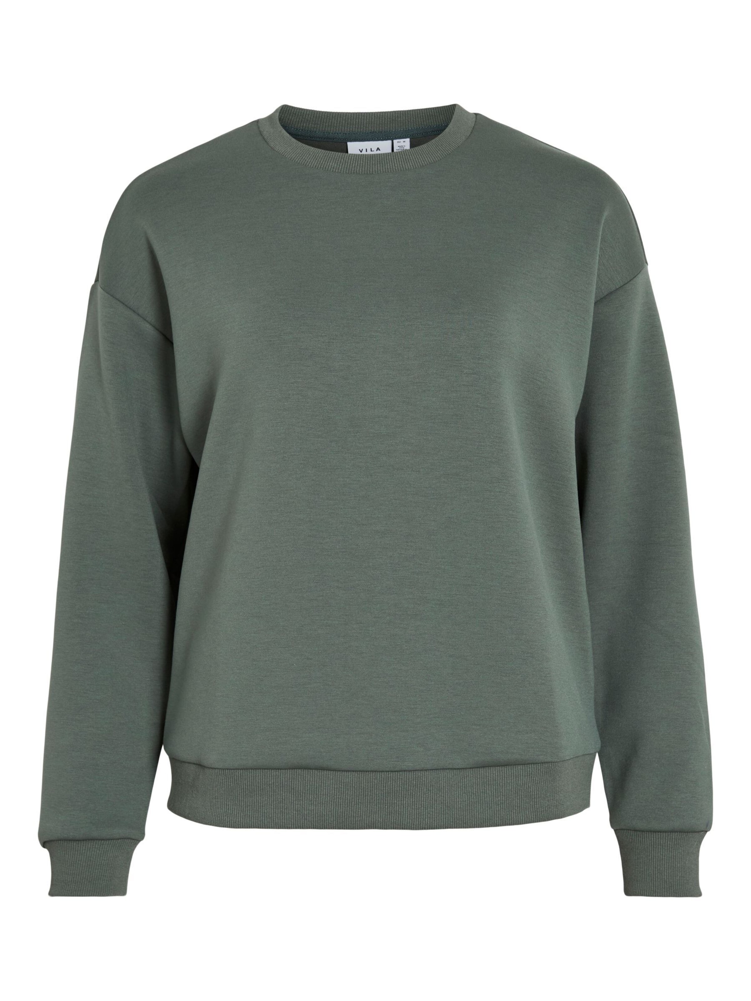 VILA Sweatshirt 'VISandy' in Green: front