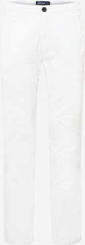 Regular Pantalon chino CAMP DAVID en blanc : devant