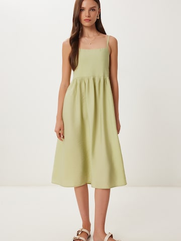 Robe d’été Happiness İstanbul en vert : devant