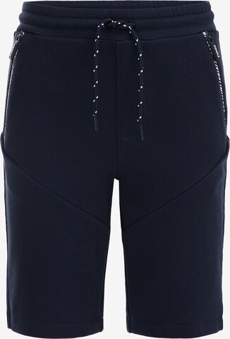 WE Fashion Sportbroek in Blauw: voorkant