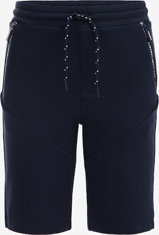 Coupe slim Pantalon de sport WE Fashion en bleu : devant