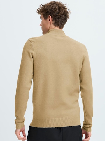 Pull-over ' CFHEINE halfzip ' Casual Friday en beige