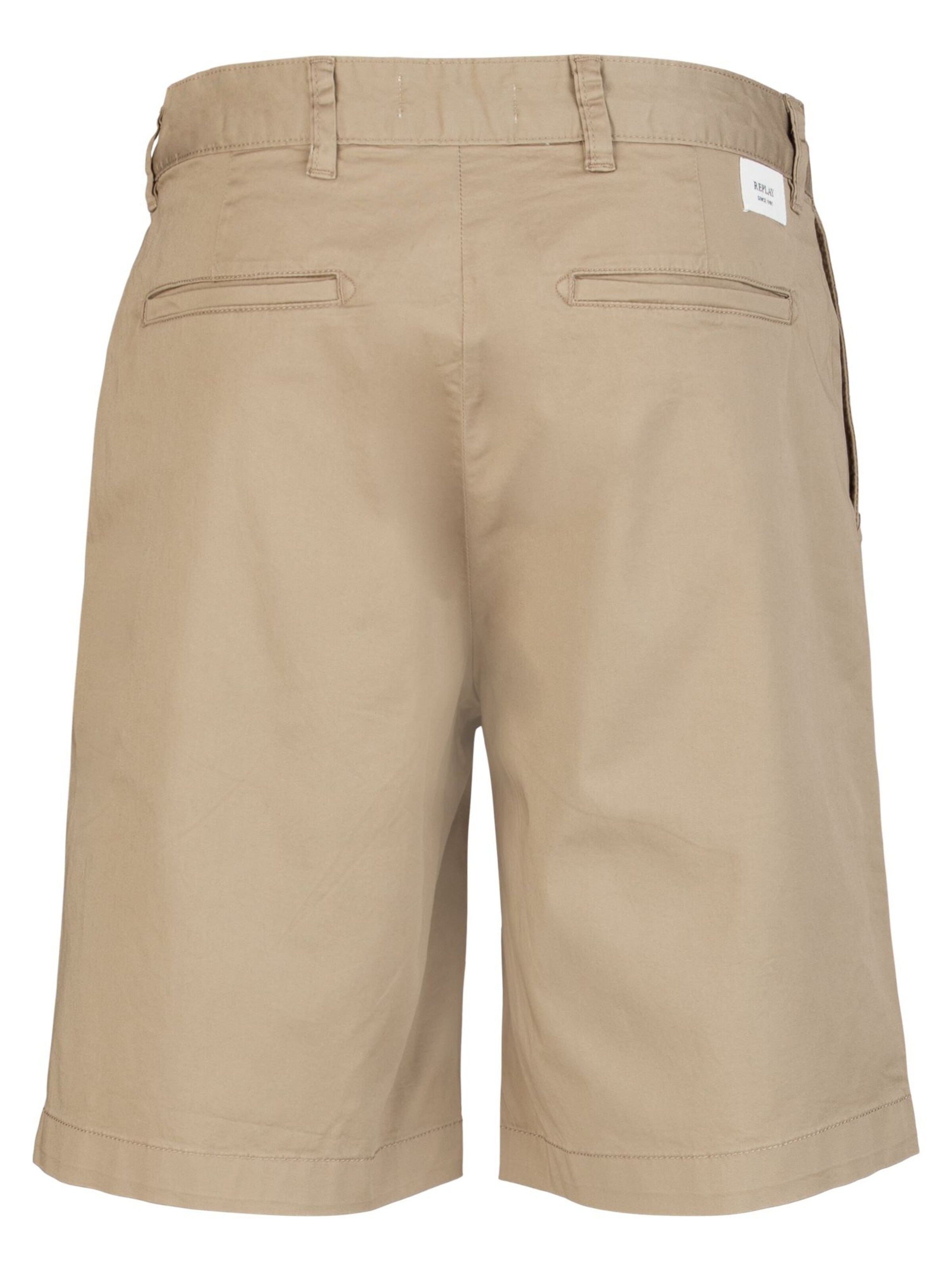 REPLAY Regular Trousers in Beige