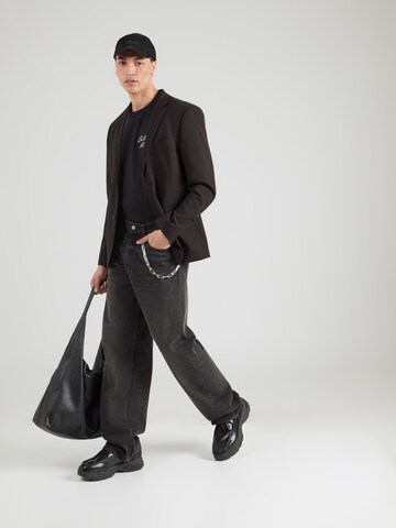 Calvin Klein Jeans - Folgado Calças de ganga em preto