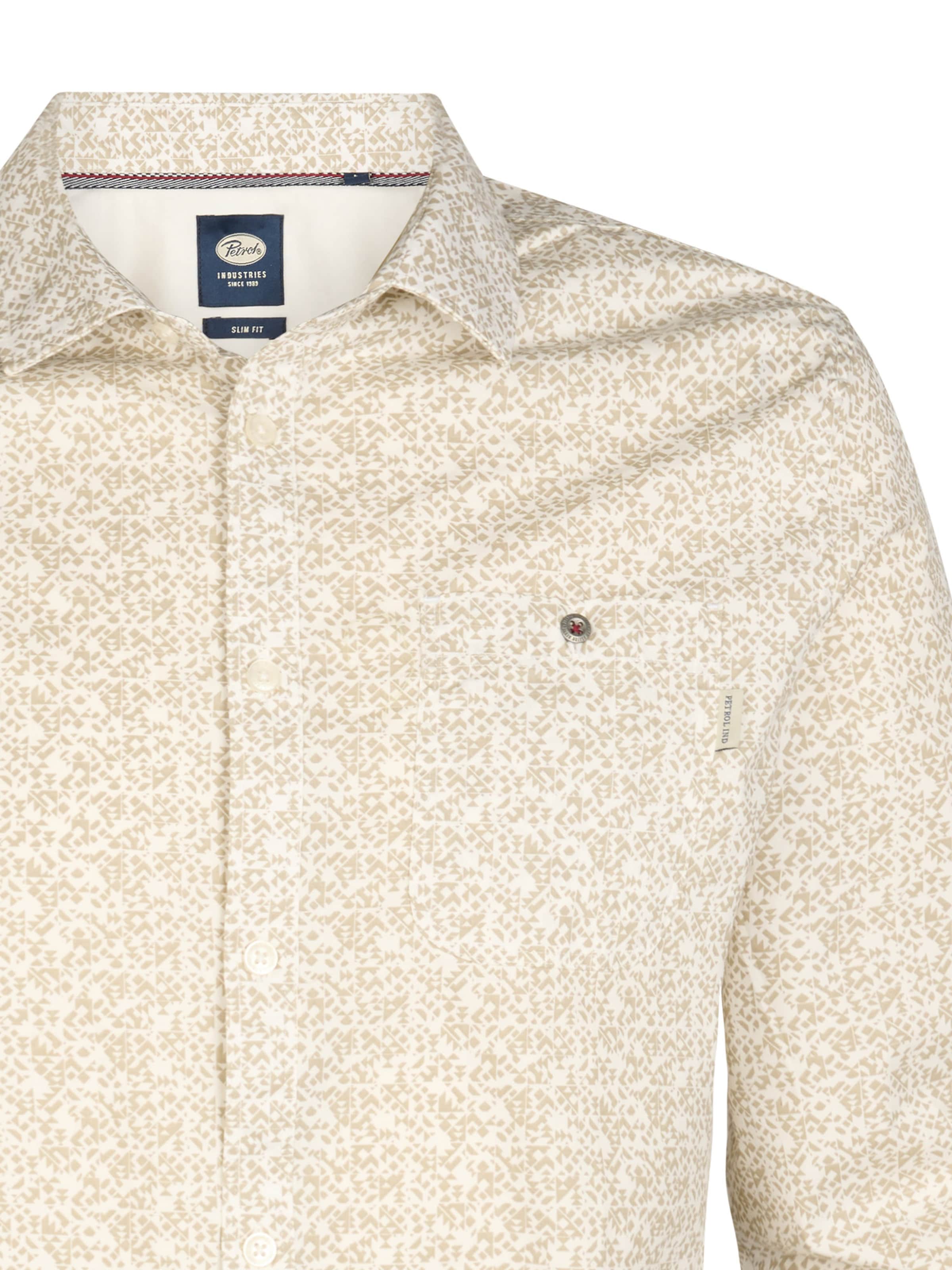 Petrol Industries Regular fit Overhemd in Bruin