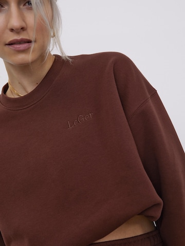 LeGer by Lena Gercke Sweatshirt 'Rosa' in Bruin