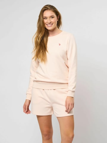 U.S. POLO ASSN. Sweatshirt 'Helen' i pink: forside