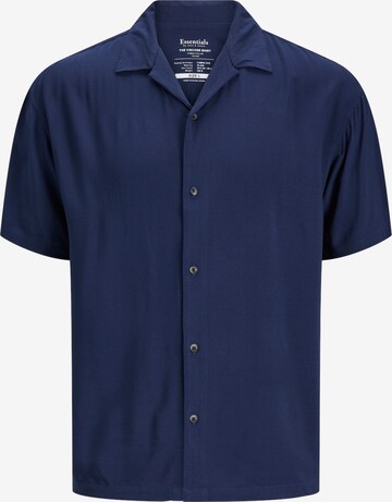 JACK & JONES Button Up Shirt 'JEFF' in Blue: front