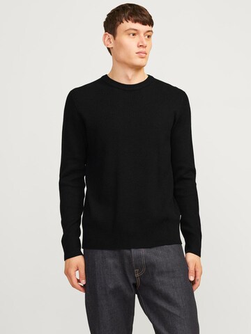 JACK & JONES Pullover 'JJEPerfect' in Schwarz: Vorderseite