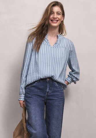Street One Studio Blouse in Blue: front