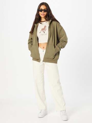 WEEKDAY Sweat jacket 'Alisa' in Green