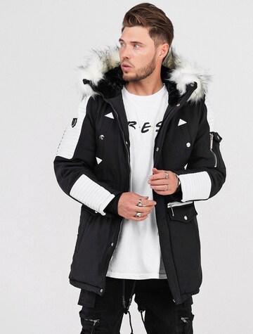 behype Winter Parka 'FADE-2' in Mixed colors: front