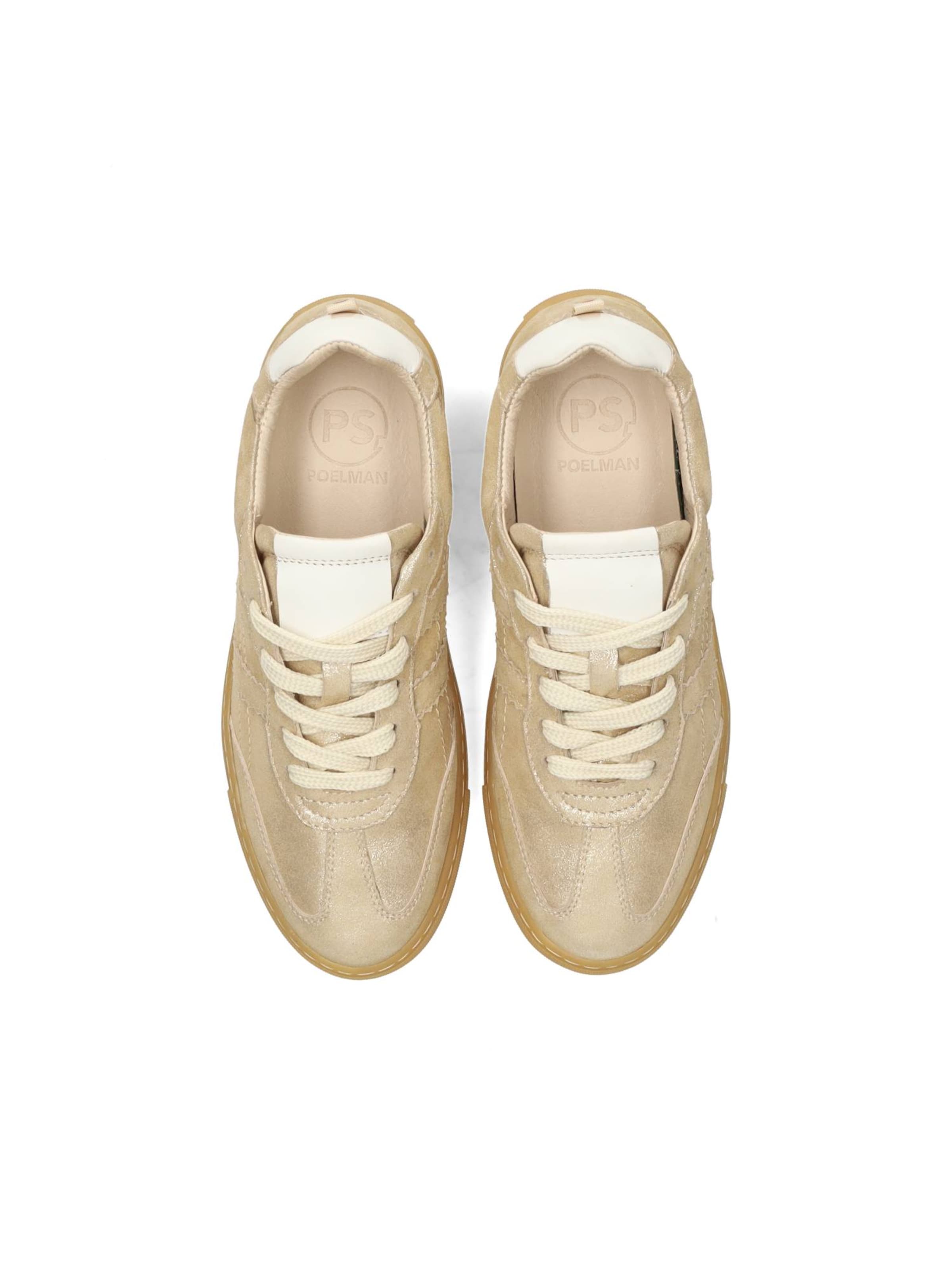 PS PoelmanNiske tenisice 'Mila' - zlatna boja