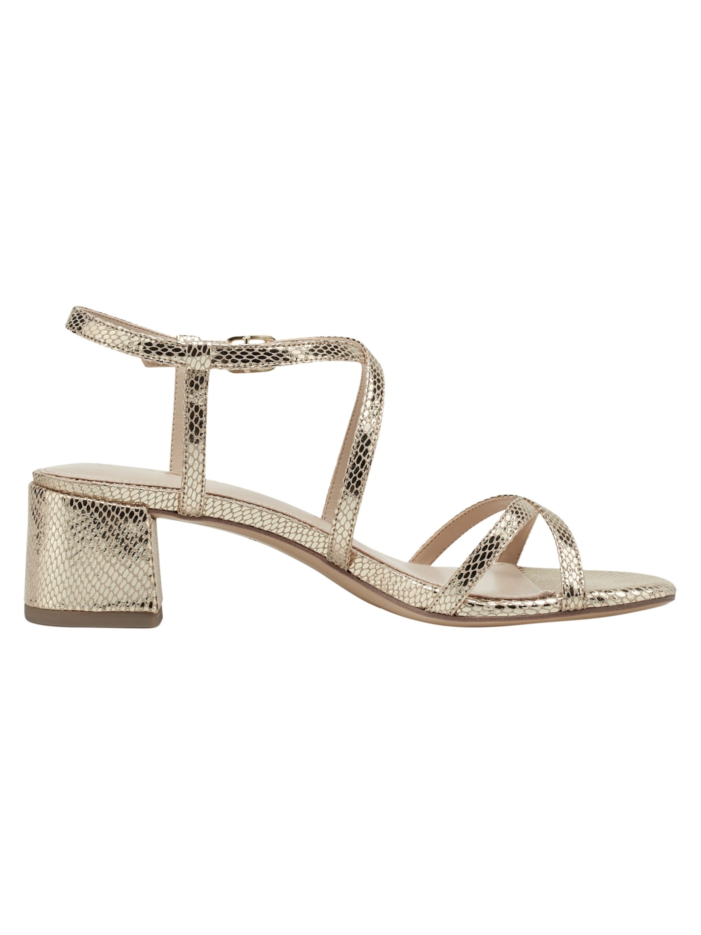 Tamaris Sandały z rzemykami w kolorze złoty