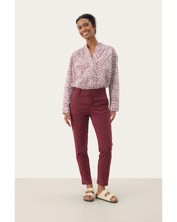 Part Two Slim fit Trousers 'Soffys' in Red
