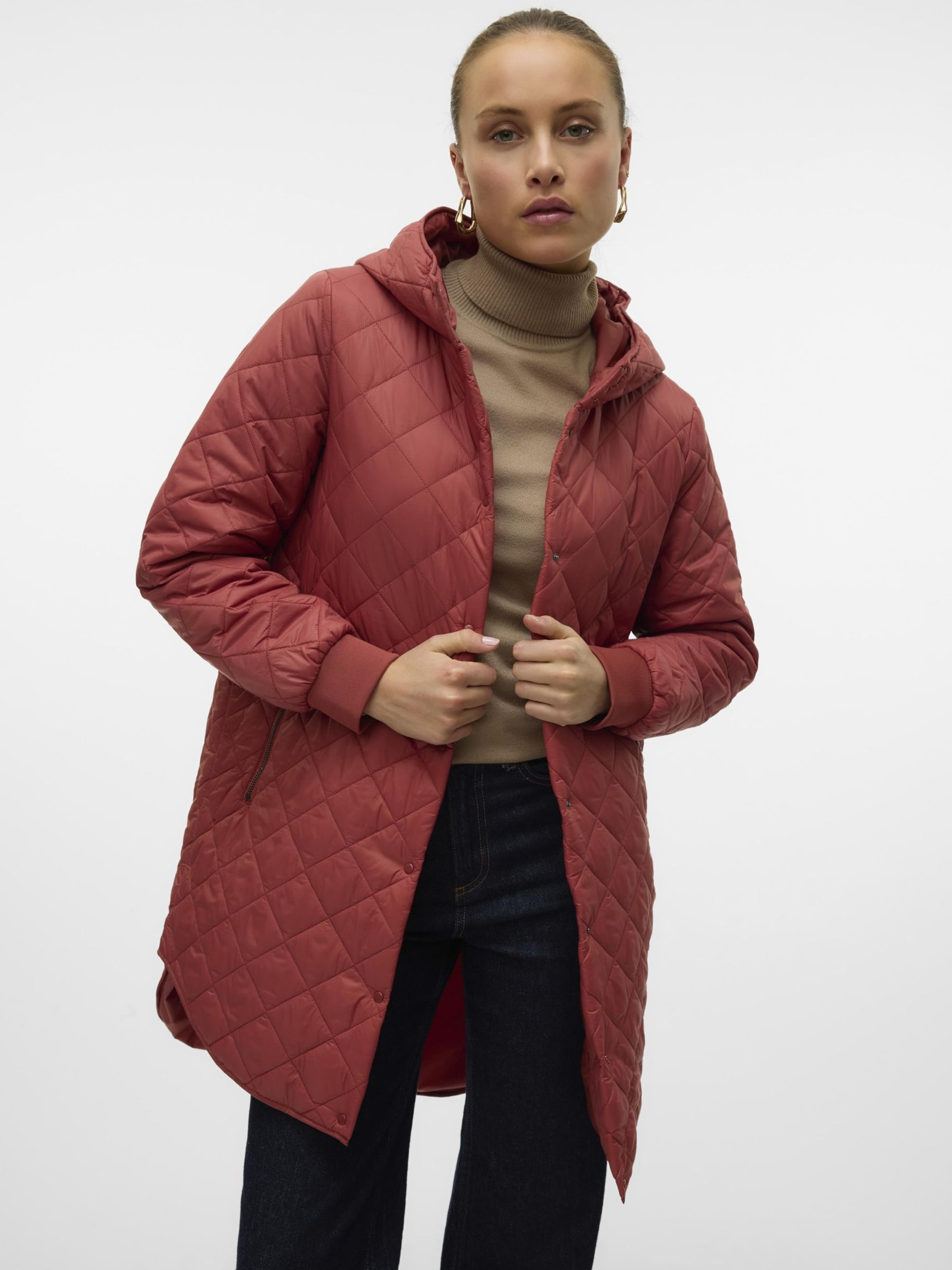 Red Vero Moda Roter Mantel Bekleidung Vero Moda Wintermantel Rot