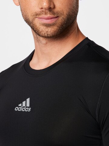 melns ADIDAS SPORTSWEAR Sporta krekls 'Compression'