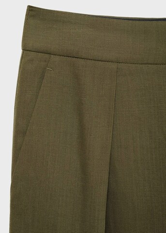 MANGO Wide Leg Hose 'Ferraro' in Grün