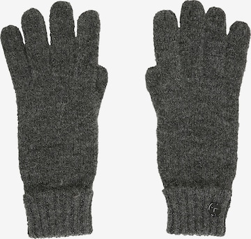 TAMARIS Full Finger Gloves in Grey: front