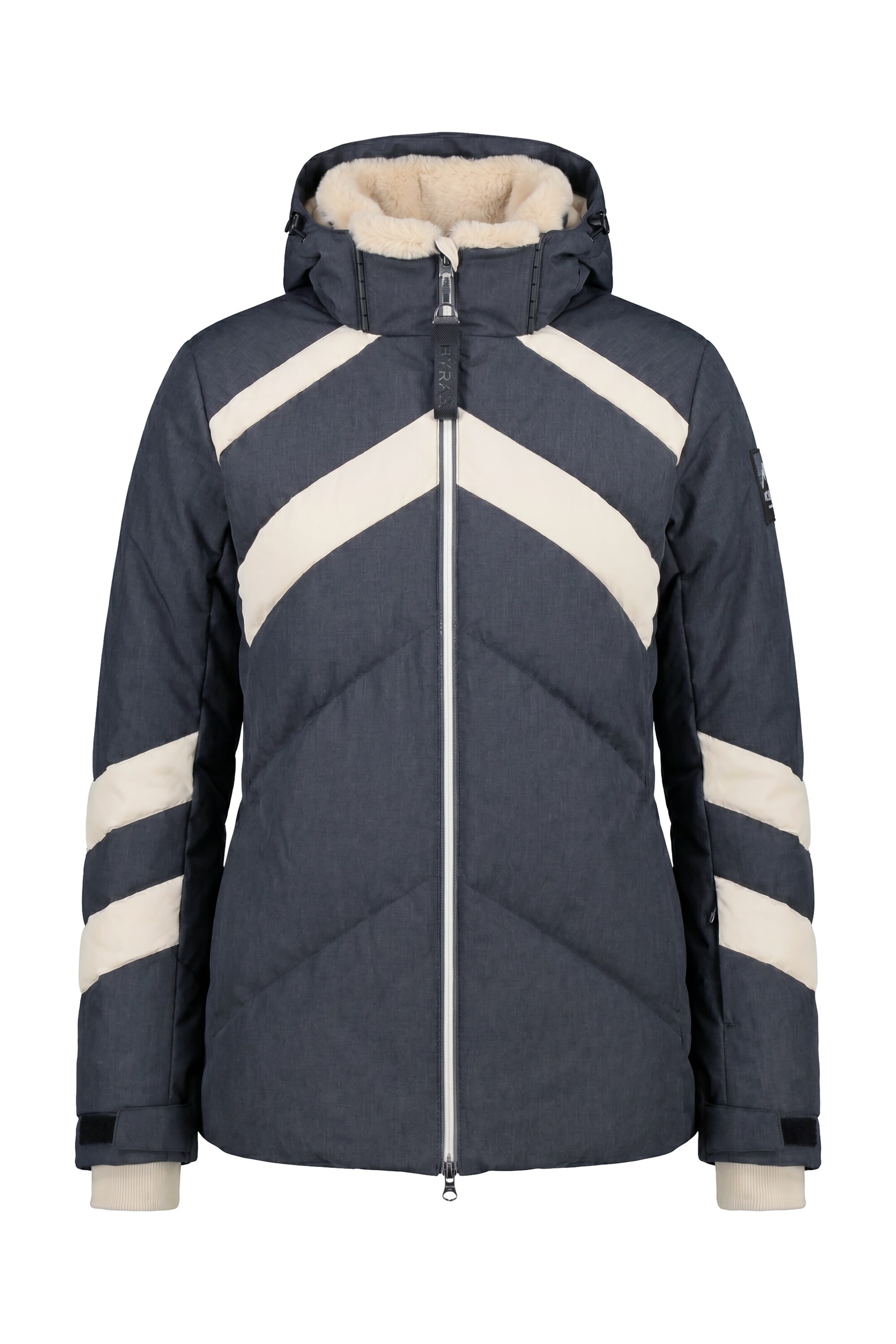 Ulla Popken Weatherproof jacket in Grey: front