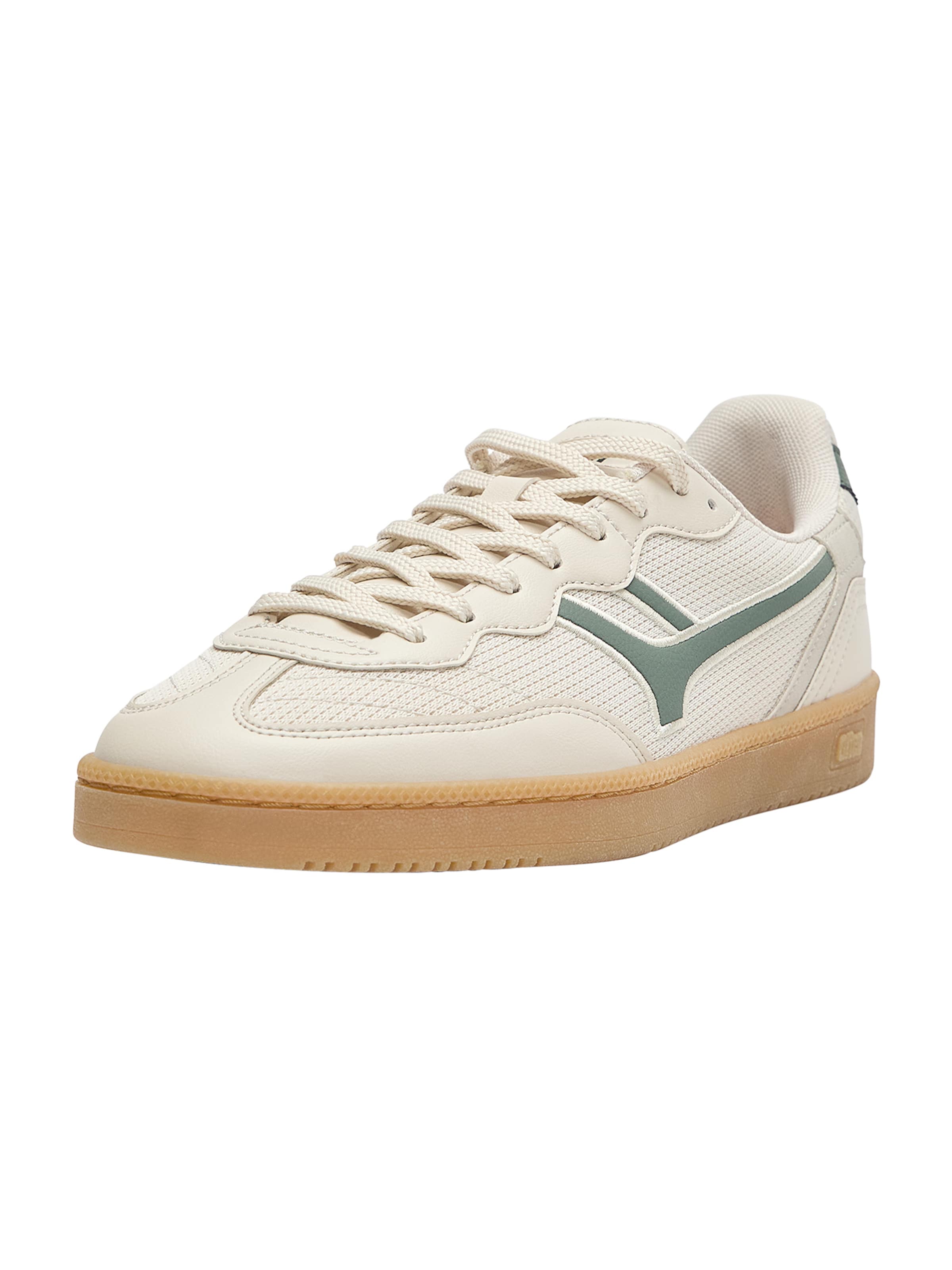 Pull&Bear Låg sneaker i beige / grön, Produktvy