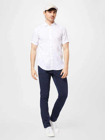 BOSS Black - Ajuste regular Camisa 'Ross' en blanco