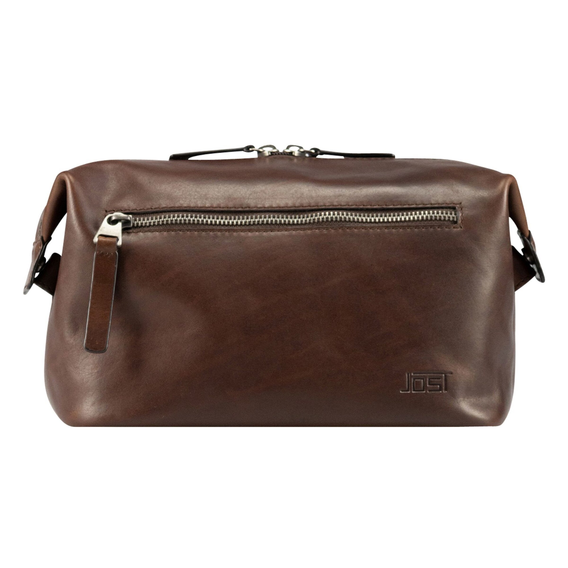 JOST Toiletry Bag in Brown: front