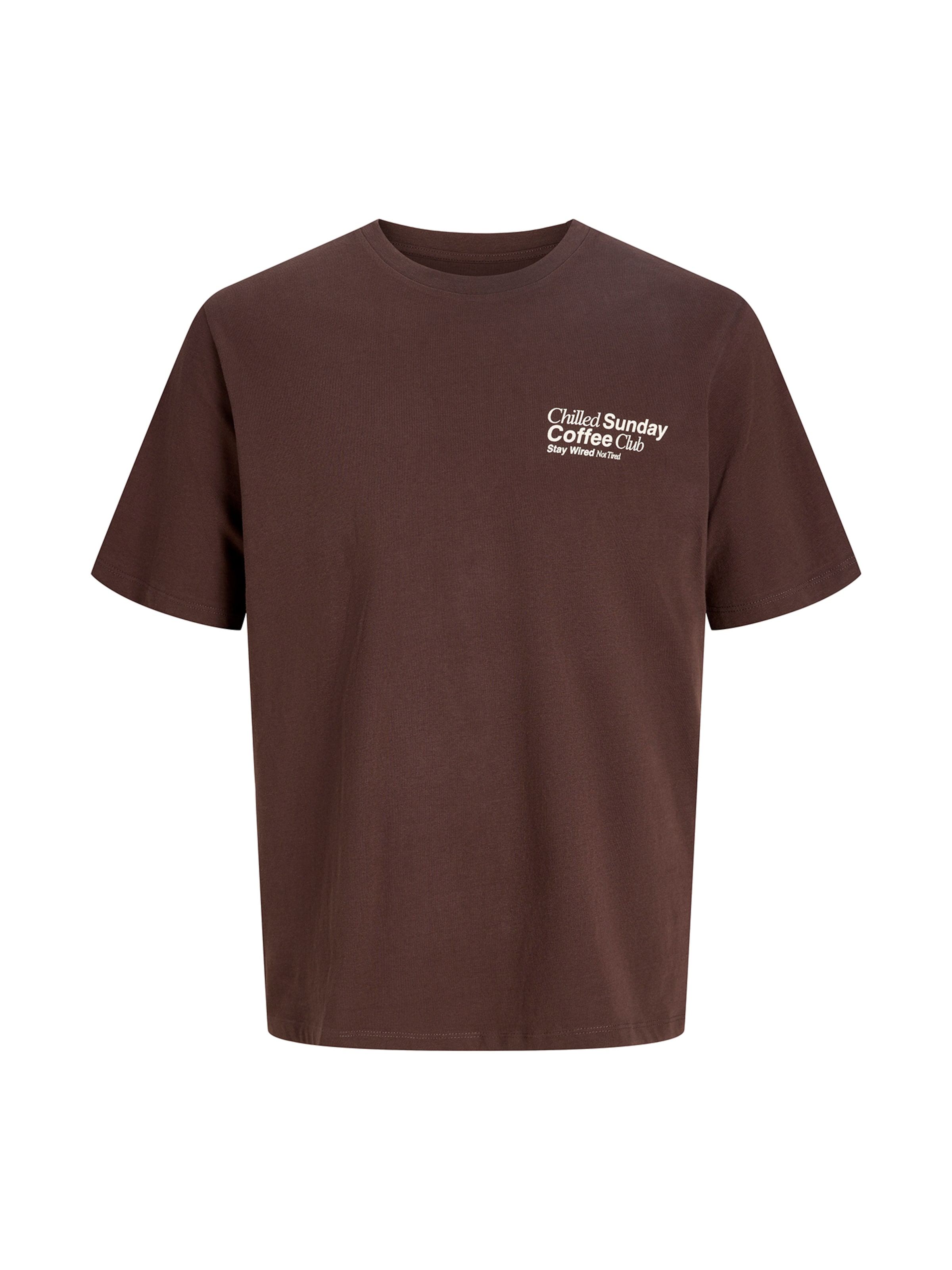 JACK & JONES - Camiseta 'JORSUMMER' en marrón: frente