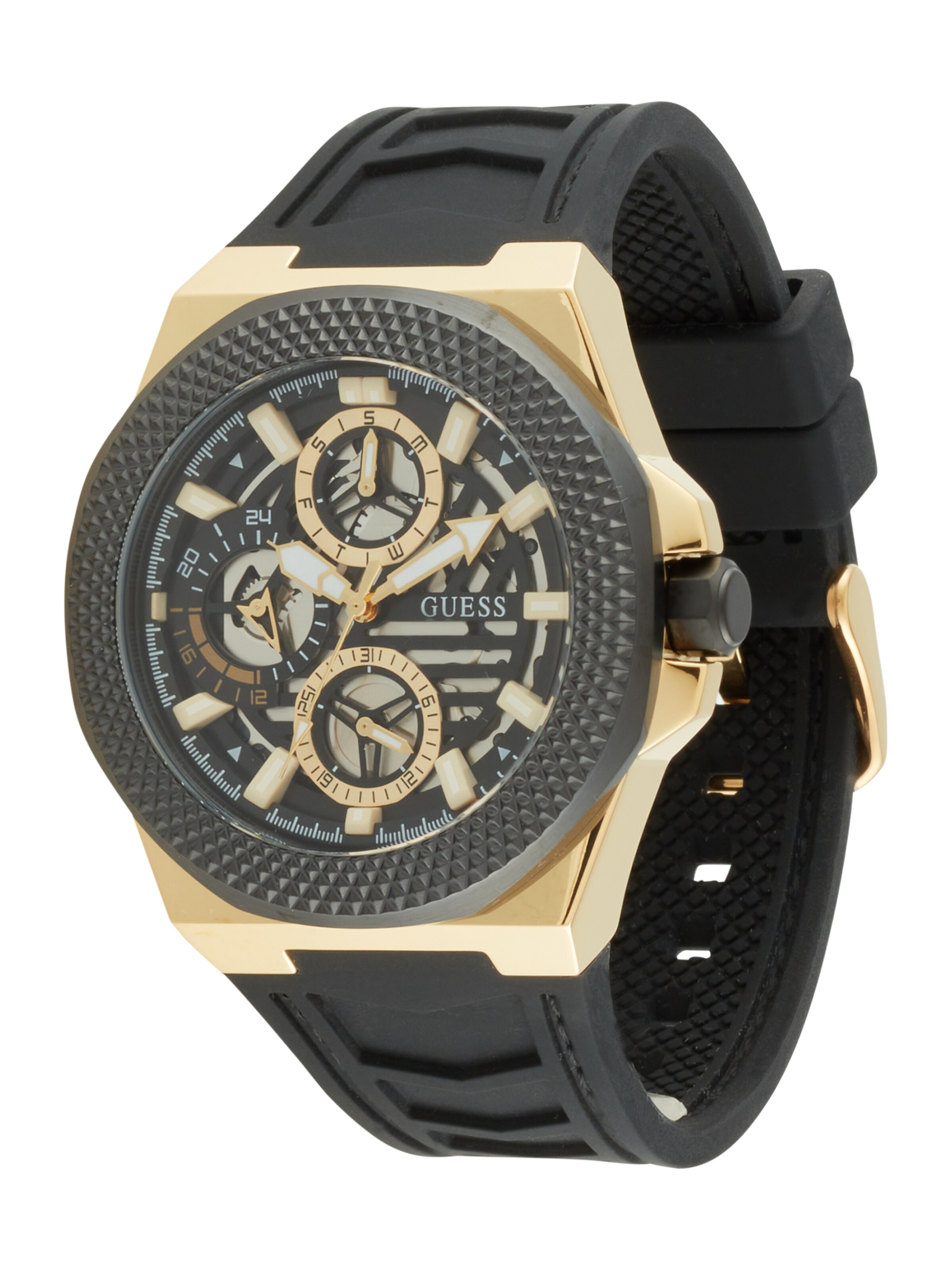 GUESS Analogt ur i sort: forside