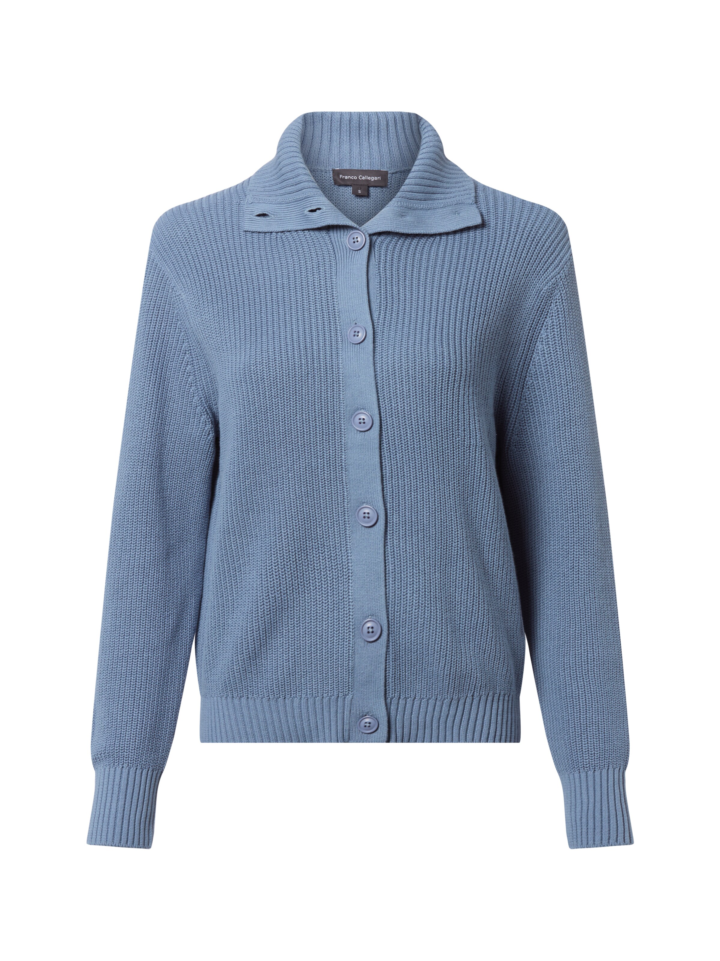 Cardigan Franco Callegari en bleu : devant