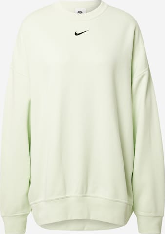 Bluză de molton de la Nike Sportswear pe verde: față