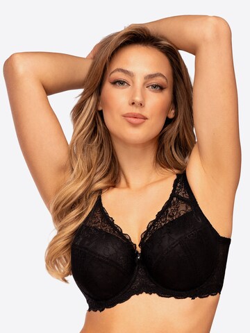 Unikat T-shirt Bra 'Angelika' in Black