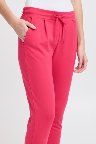Tapered Pantaloni con pieghe 'IHKate' di ICHI in rosa