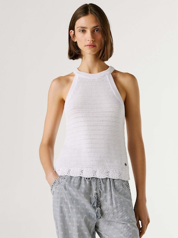 Tops en tricot 'Kinah' Pepe Jeans en blanc : devant