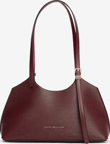 TOMMY HILFIGER - Mala de ombro em vermelho: frente