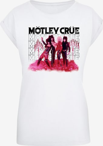 T-shirt 'Motley Crue - Mauve' Merchcode en blanc : devant