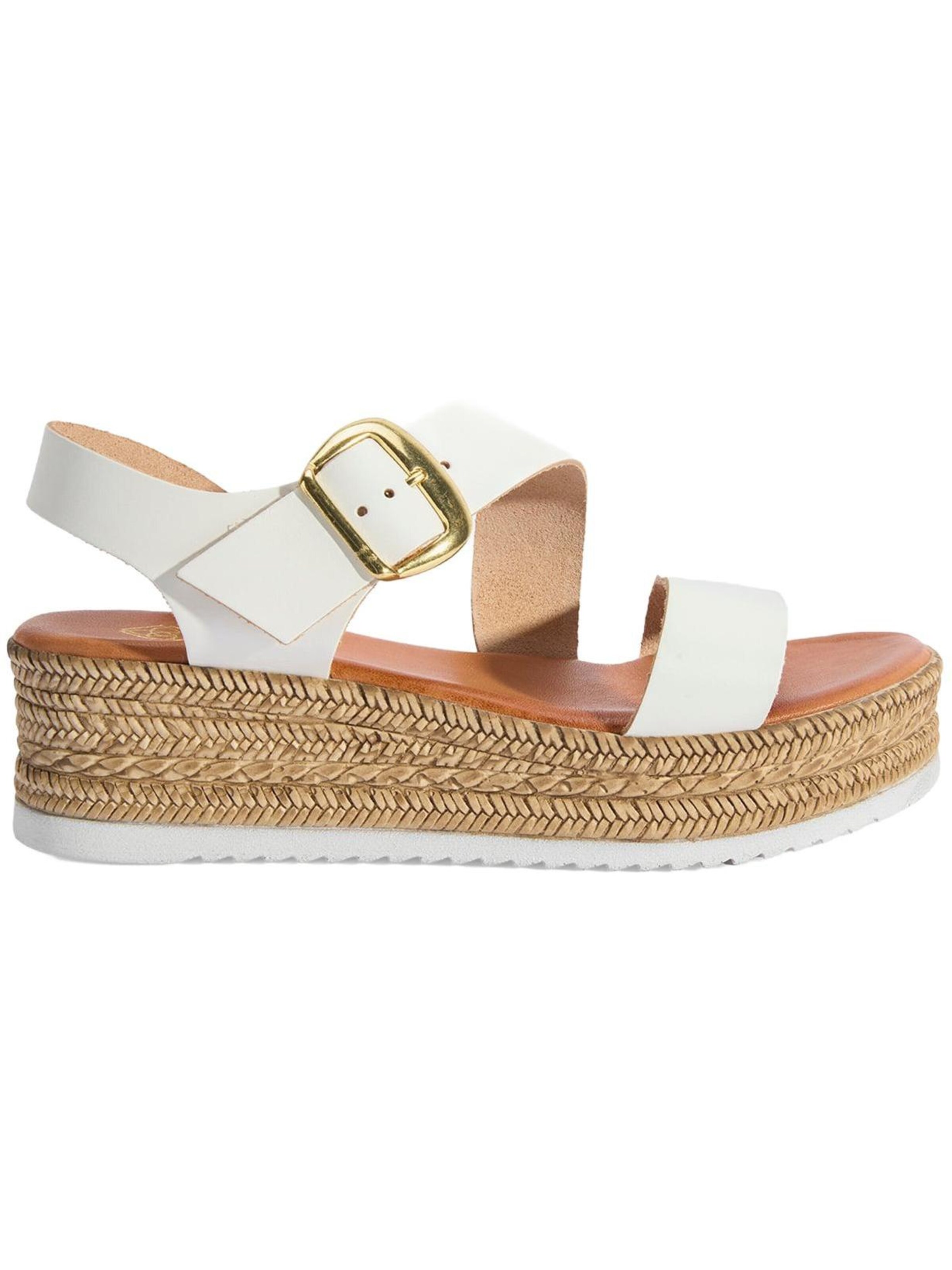 Desa Sandals 'Keilsandalen' in White