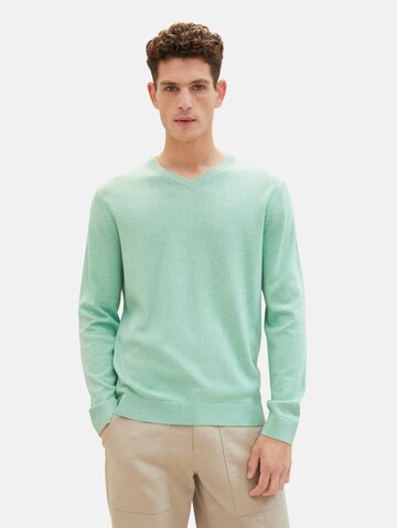 TOM TAILOR Sweater in Green