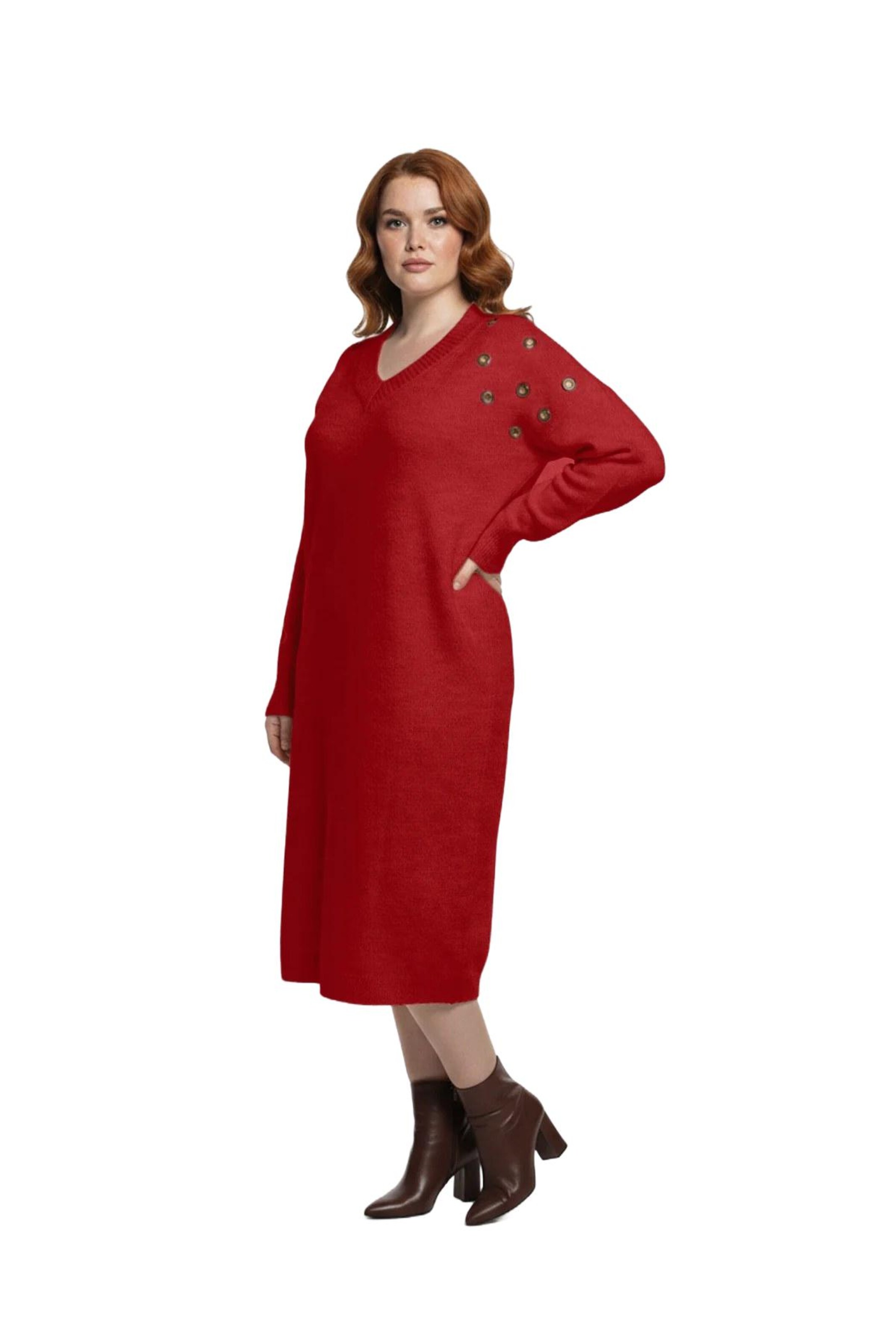 Shape Of You Kleid in Rot