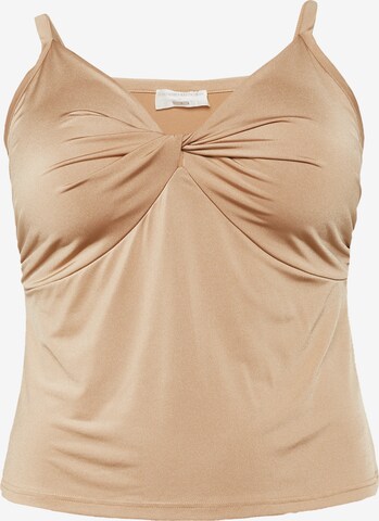 Guido Maria Kretschmer Curvy Overdel 'Rosie' i beige: forside